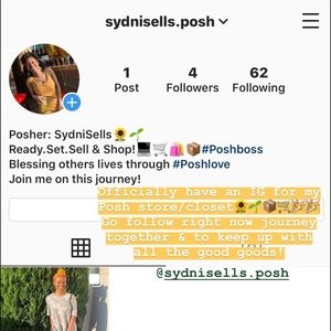 New Posh IG! Go follow RIGHT NOW😄🌻📦🎉🛍